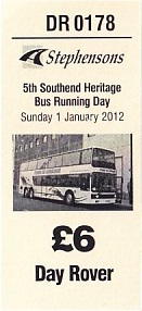 Communication of the city: Southend-on-Sea (Wielka Brytania) - ticket abverse.