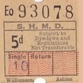 Communication of the city: Stalybridge (Wielka Brytania) - ticket abverse