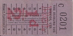 Communication of the city: Stanley (Wielka Brytania) - ticket abverse