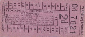 Communication of the city: Stockport (Wielka Brytania) - ticket abverse