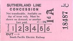 Communication of the city: Sutherland (Australia) - ticket abverse
