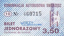 Communication of the city: Swarzędz (Polska) - ticket abverse