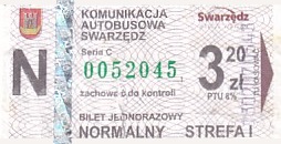 Communication of the city: Swarzędz (Polska) - ticket abverse