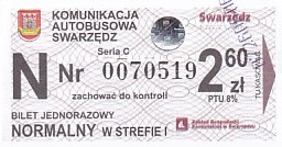 Communication of the city: Swarzędz (Polska) - ticket abverse