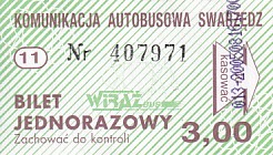 Communication of the city: Swarzędz (Polska) - ticket abverse