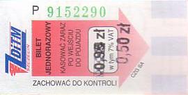 Communication of the city: Szczecin (Polska) - ticket abverse. <IMG SRC=img_upload/_przebitka.png alt="przebitka">