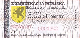 Communication of the city: Szczecinek (Polska) - ticket abverse. <IMG SRC=img_upload/_0ekstrymiana2.png>