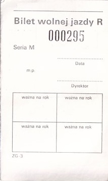 Communication of the city: Szczytno (Polska) - ticket abverse