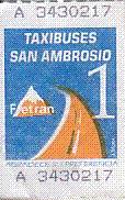 Communication of the city: Talca (Chile) - ticket abverse. ?!