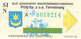 Communication of the city: Tarnobrzeg (Polska) - ticket abverse