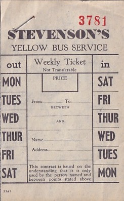 Communication of the city: Uttoxeter (Wielka Brytania) - ticket abverse