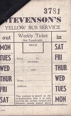 Communication of the city: Uttoxeter (Wielka Brytania) - ticket reverse