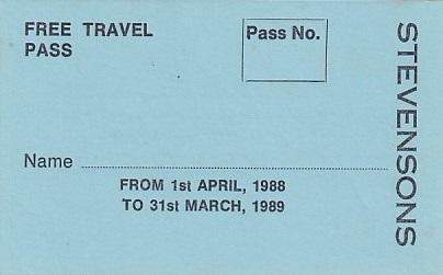Communication of the city: Uttoxeter (Wielka Brytania) - ticket abverse
