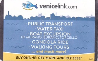 Communication of the city: Venezia (Włochy) - ticket reverse