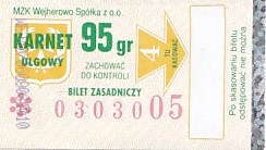 Communication of the city: Wejherowo (Polska) - ticket abverse