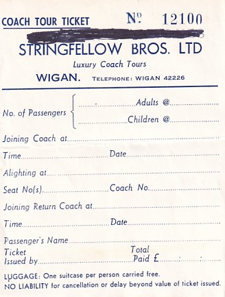 Communication of the city: Wigan (Wielka Brytania) - ticket abverse.