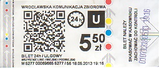 Communication of the city: Wrocław (Polska) - ticket abverse. <IMG SRC=img_upload/_0wymiana3.png><IMG SRC=img_upload/_0wymiana2.png>