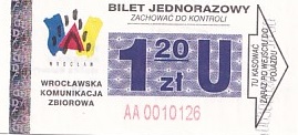 Communication of the city: Wrocław (Polska) - ticket abverse. <IMG SRC=img_upload/_0wymiana2.png>