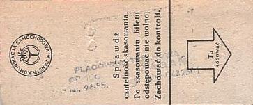 Communication of the city: Żagań (Polska) - ticket reverse