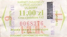 Communication of the city: Zgierz (Polska) - ticket abverse. <IMG SRC=img_upload/_0karnetkk.png alt="kupon kontrolny karnetu">