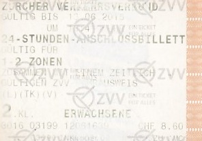 Communication of the city: Zürich (Szwajcaria) - ticket abverse. <IMG SRC=img_upload/_0wymiana2.png>