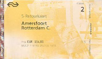 Communication of the city: (kolejowe) (Holandia) - ticket abverse