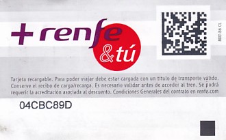 Communication of the city: (kolejowe) (Hiszpania) - ticket reverse