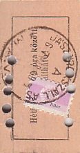 Communication of the city: (kolejowe) (Węgry) - ticket reverse
