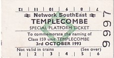 Communication of the city: (kolejowe) (Wielka Brytania) - ticket abverse. 