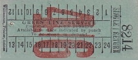 Communication of the city: (międzymiastowe brytyjskie) (Wielka Brytania) - ticket abverse. 