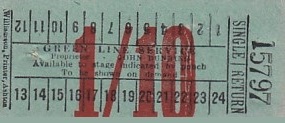 Communication of the city: (międzymiastowe brytyjskie) (Wielka Brytania) - ticket abverse. 