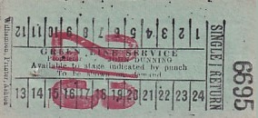 Communication of the city: (międzymiastowe brytyjskie) (Wielka Brytania) - ticket abverse. 