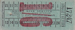 Communication of the city: (międzymiastowe brytyjskie) (Wielka Brytania) - ticket abverse. 