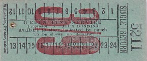 Communication of the city: (międzymiastowe brytyjskie) (Wielka Brytania) - ticket abverse. 