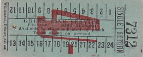 Communication of the city: (międzymiastowe brytyjskie) (Wielka Brytania) - ticket abverse. 