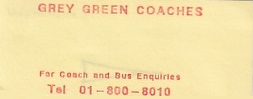 Communication of the city: (międzymiastowe brytyjskie) (Wielka Brytania) - ticket abverse. 