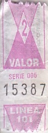 Communication of the city: Buenos Aires (Argentyna) - ticket abverse. 