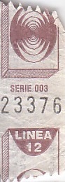 Communication of the city: Buenos Aires (Argentyna) - ticket abverse