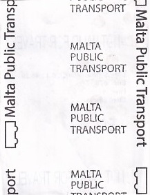 Communication of the city: (ogólnomaltańskie) (Malta) - ticket reverse
